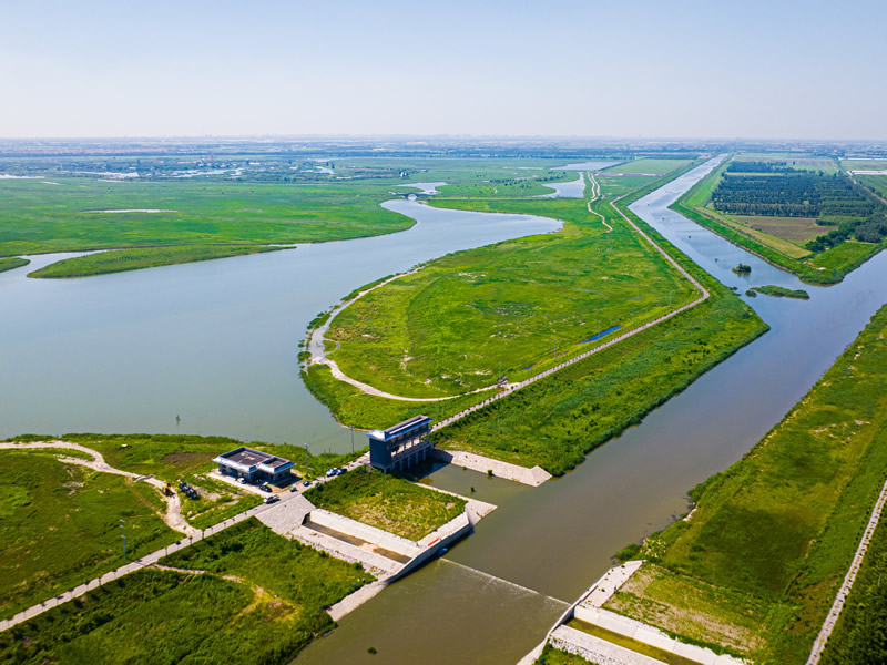 壽光巨淀湖濕地及塌河治理建設實景